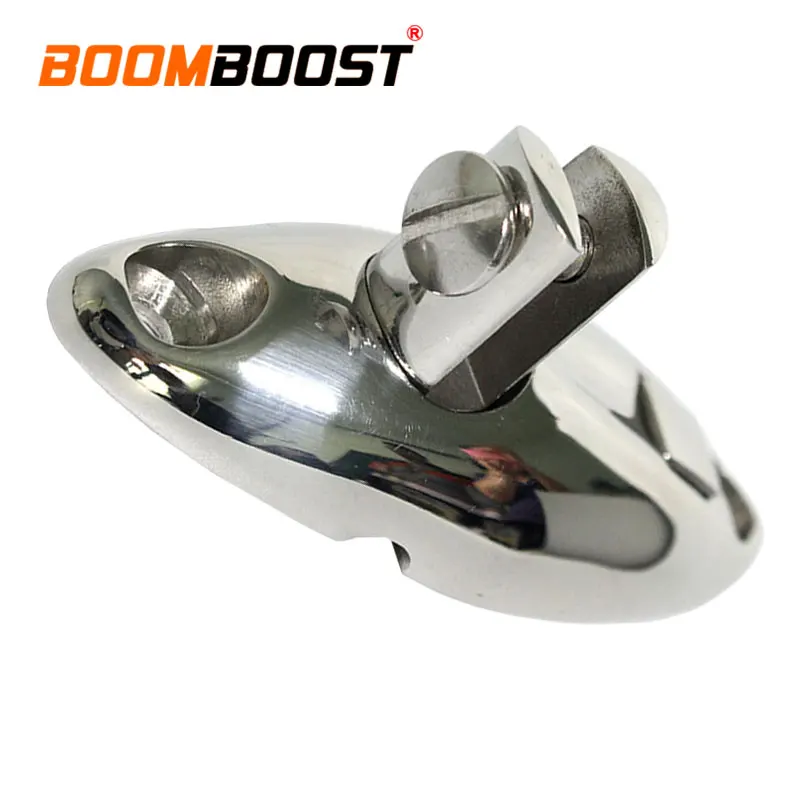 

With Rubber Top Swivel Mount Grade 360 Degree Silver 316 Stainless Steel For Boat Ship Marine Yacht RV Bimini Deck Hinge