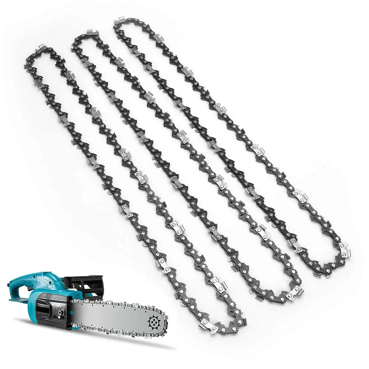 

3Pcs Chainsaw Semi Chisel Chains 3/8LP 0.05 For Stihl MS170 MS171 MS180 MS181 Electric Saw