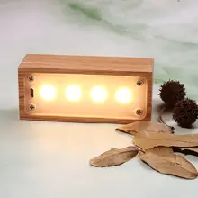 Прикроватный ночник светодио дный Магнитный светодиодный зарядки USB Eyeshield украшения лампы для ночного света деревянный стол для занятий