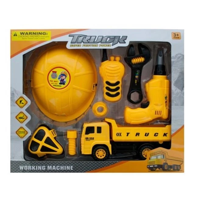 Eros KOLGH499 Construction Site Play Set with Friction Truck - Case of 2 | Игрушки и хобби