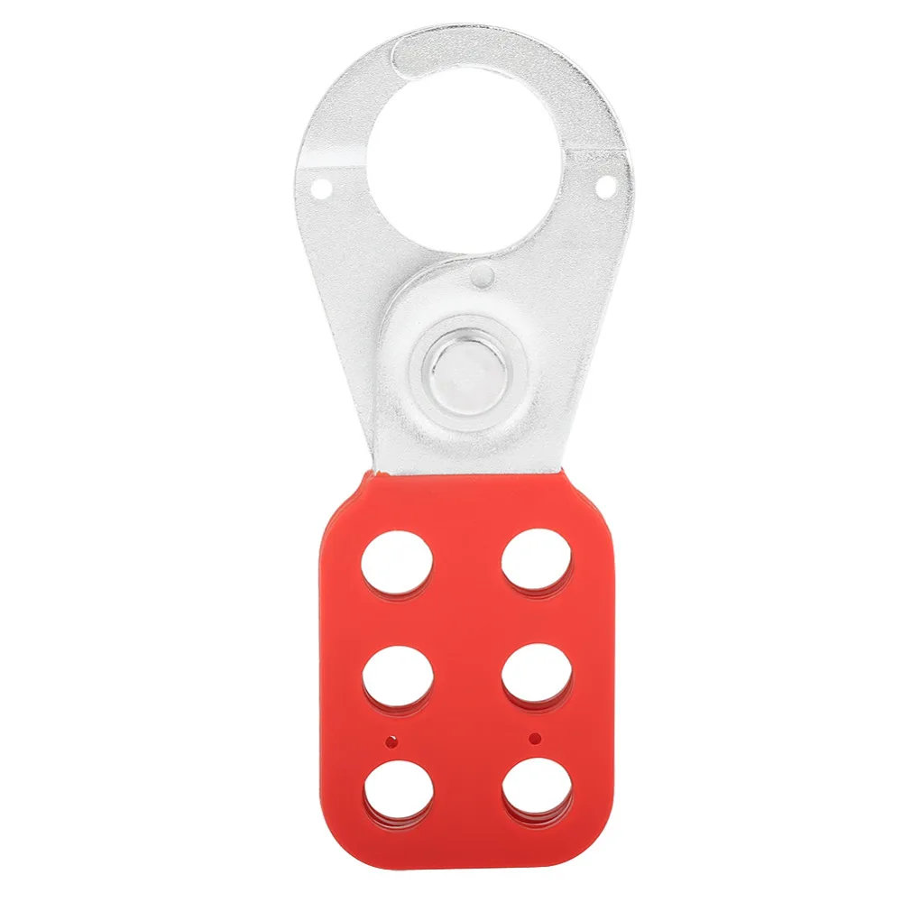 

1 Pcs Red Industrial Safety Lockout Hasp Lock Steel Hook with Plastic Coated Body Hardware High Quality