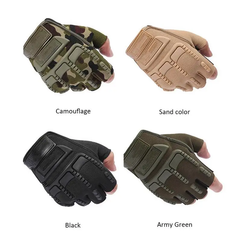 

Mtb Bike Camouflage Half Finger Riding Glove Nonslip Cycling Glove Durable Breathable Glove Mountaineering Outdoor Sports Tool