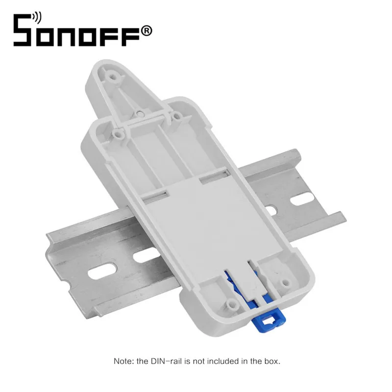 Sonoff dr Din Rail Tray ITEAD Регулируемый монтажный Чехол-держатель для Sonoff Switch, установленный на направляющей дорожке