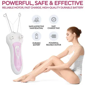 

Electric Hair Remover Cotton Thread Epilator For Body Facial Hair Trimmer Device Rechargeable Ladies Shaver With US Plug 2019
