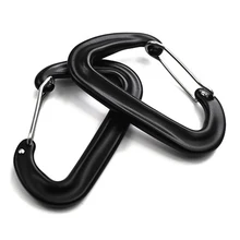 2 шт. высокопрочный карабин 12KN Сверхлегкий зажим для кемпинга гамаки Путешествия альпинизмом проволока ворота карабины инструменты помощи