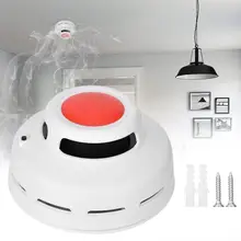 Высокочувствительный детектор дыма фотоэлектрический дым/пожарная сигнализация звук и свет датчик дыма для домашней безопасности