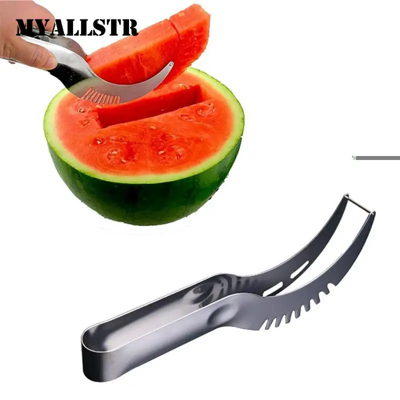 Windmill Fruit Cutter Melon Spoon Stainless Steel Watermelon Knife Slicer Fruit