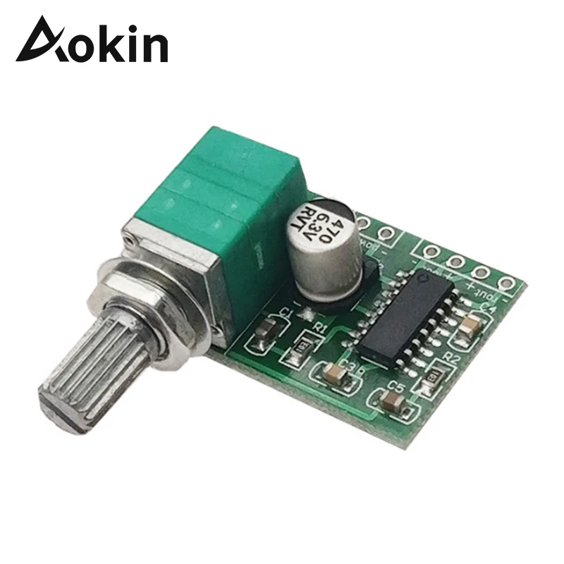 Цифровой усилитель звука aolin PAM8403 Mini 5 В 2 канальный USB модуль платы 2X3W для