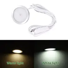 Kaigelin светодиодный шкаф для шкафа, кухонный мини круглый свет, безопасность, кухня, спальня, перезаряжаеый ночник с разъемом USB, светодиодный светильник для дома