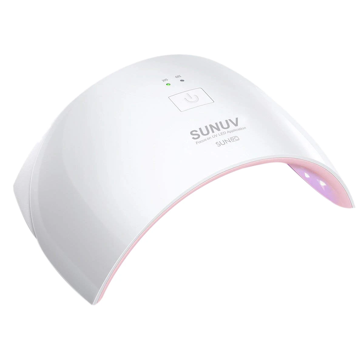

SUNUV 24W UV Light LED Nail Dryer Curing Lamp for Fingernail and Toenail Gels Based Polishes with Sensor, 30s 60s Timer SUN9C