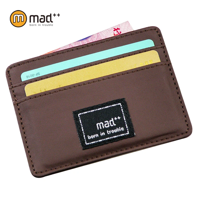 Urban Mini Sized Super Thin Slim Small Canvas ID Bank Credit Plastic Card Case Holder Wallet For ...