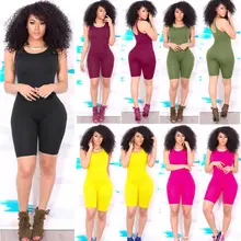 Женские повседневные без рукавов облегающий костюм летние Женские однотонные Модные женские боди Женская одежда