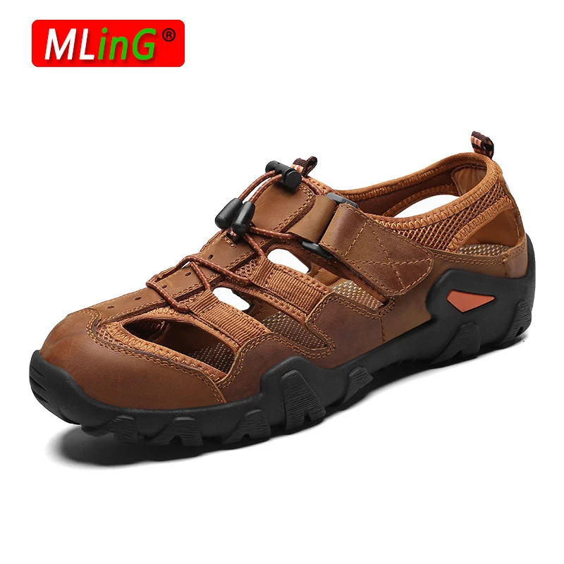 

Men Genuine Leather Handmade Comfortable Loafers Men Shoes Quality Split Flats Moccasins Casual Shoes Ankle Strap