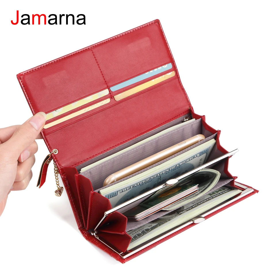 Jamarna Женский кошелек из искусственной кожи с магнитной пряжкой для монет