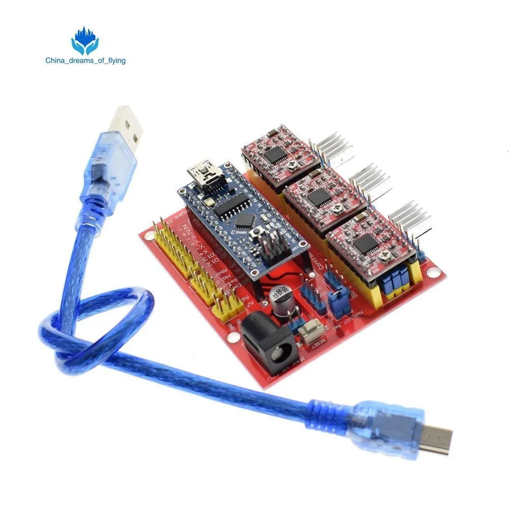ShengYang 3DV4 CNC Shield V4 + Nano 3 0 шт. A4988 Reprap шаговый набор драйверов для Arduino|Интегральные