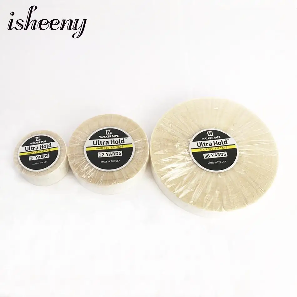 Ultra Hair Hold System Tape Rolls Double Sided Adhesive Tape Glue For Hair Extension Walker Tape 2cm Wide For Lace Wig Toupee