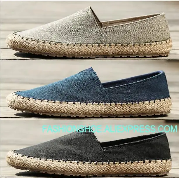 

Breathable Canves Fishermen Lazy Shoes Flat heel Driving Loafers for men