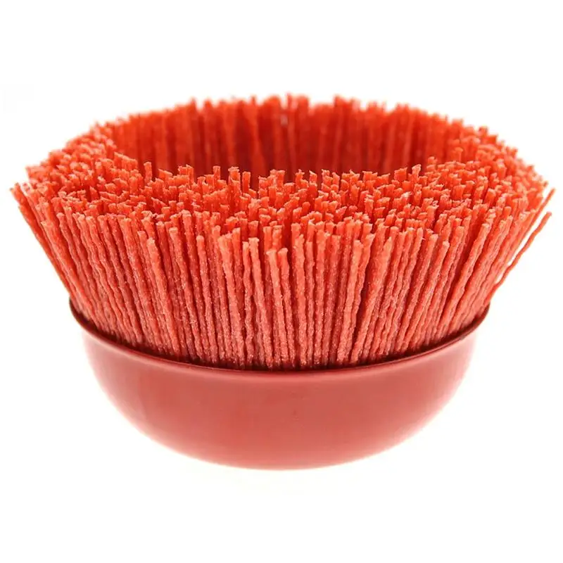 1 Piece 115 x M14 Cup Abrasive Brush Wheel P80 Pile Polymer-Abrasive 4.5 Inch Angle Grinder Tool