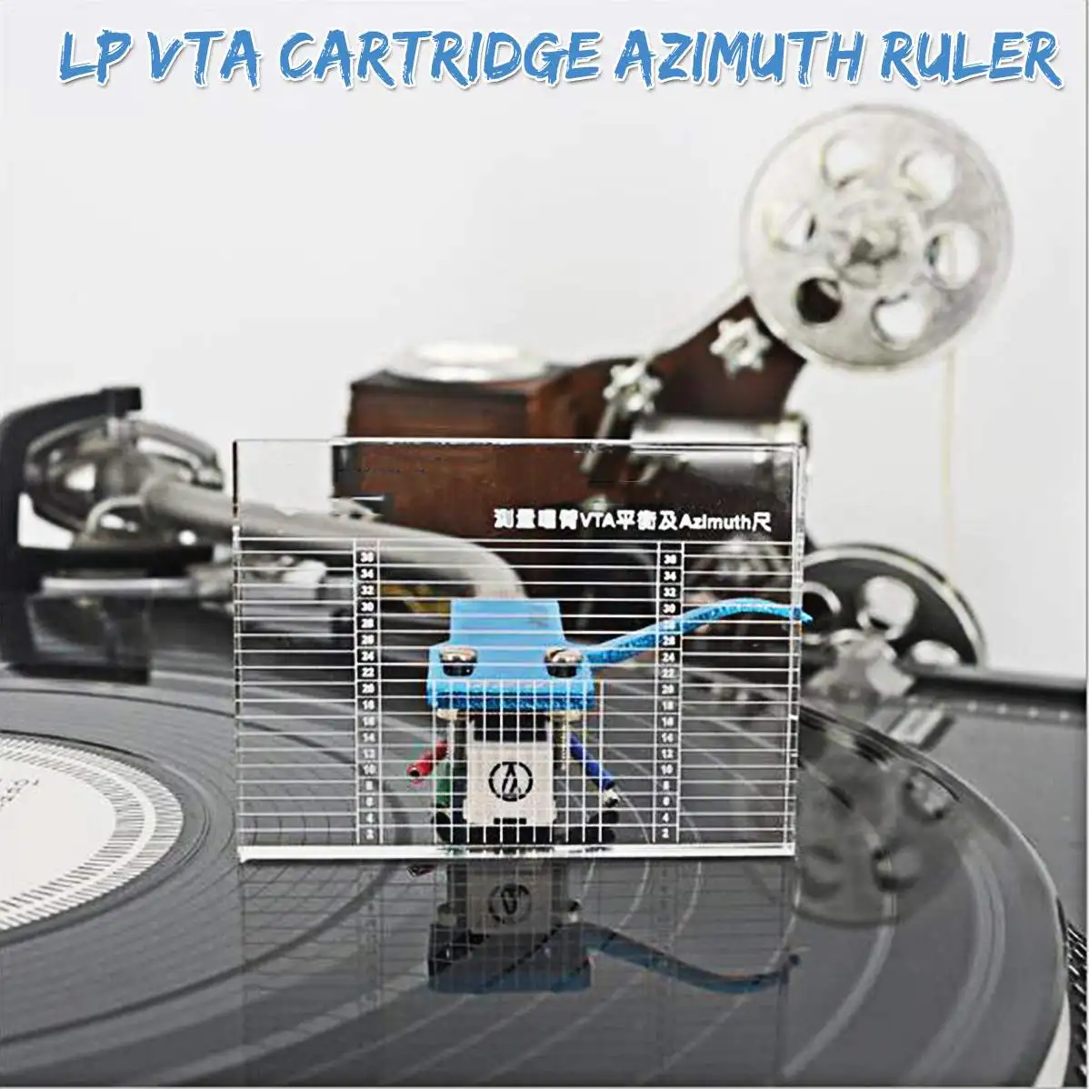 

LP Vinyl Record Player Measuring Phono Tonearm VTA/Cartridge Azimuth Ruler balance Cartridge Azimuth Ruler headshell turntable