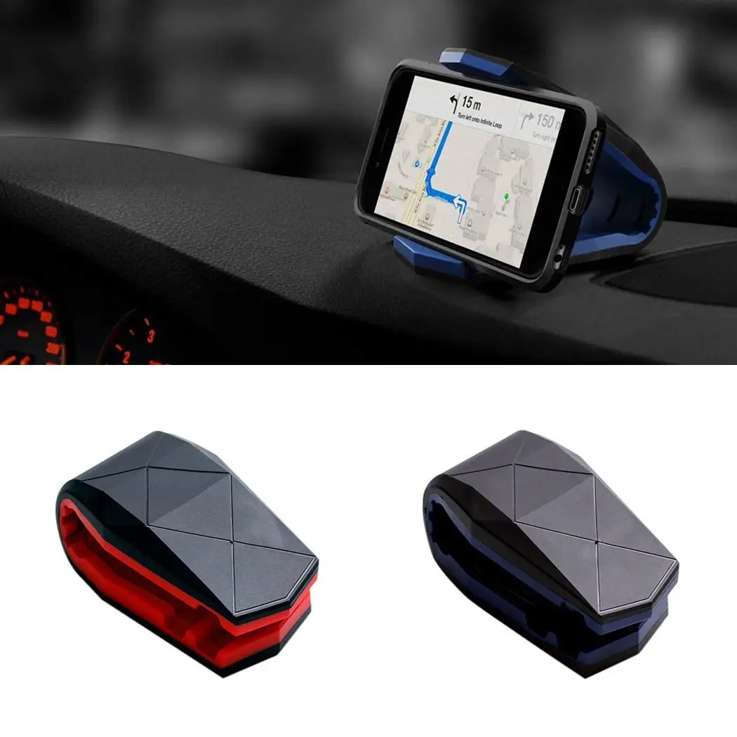 

General Car Phone Holder for Phone in Car GPS Holder Dashboard Mount Clip Cell Phone Stand Holder With Non-Slip Silicone Base