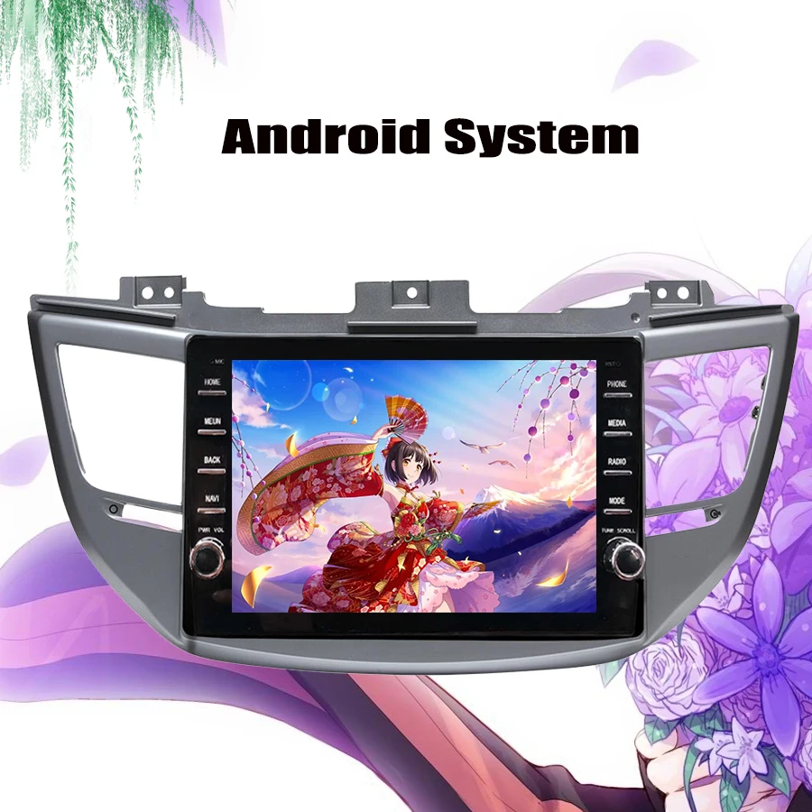 Top 2 DIN 4+64GB Android 9.0 Car DVD gps for Hyundai Tucson 2016 2017 2018 2019 radio stereo multimedia Recorder player with maps 3