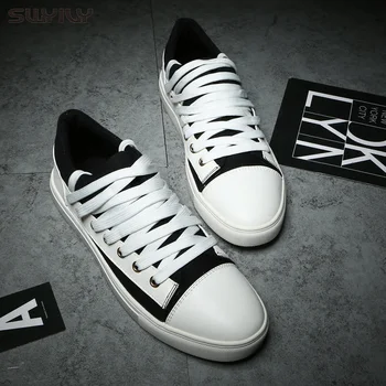 

SWYIVY Summer Men's Canvas Shoes Breathable Non-slip 2019 Fashion Male Vulcanize Sneakers Flats Students Shoes Male Hot Sale