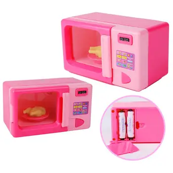 

RCtown Kids Simulation Kitchen Microwave Oven Toy Kit Play House Game Educational Puzzle Toy Gift