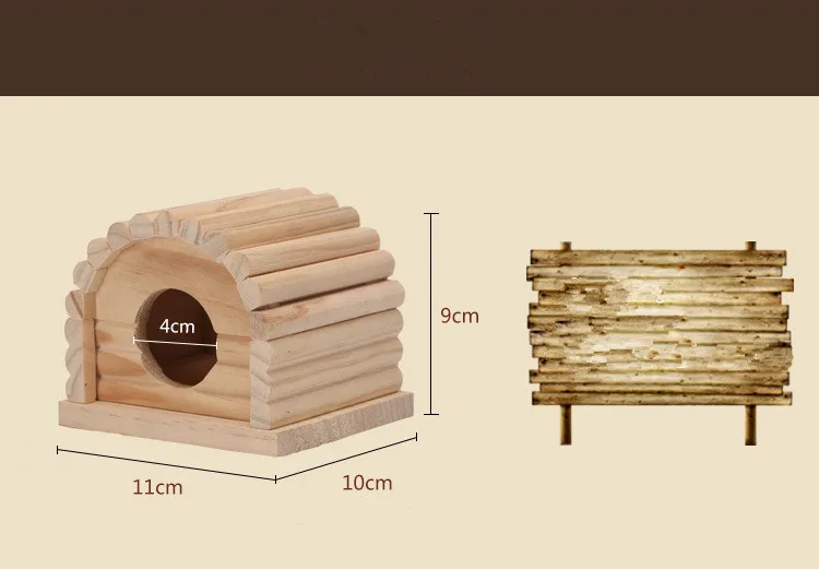 Мини-дом для хомяка, деревянная Милая вилла, домик для хомяка, белка, морская свинка, Шиншилла, клетка для грызунов, аксессуары для дома, жевательные игрушки