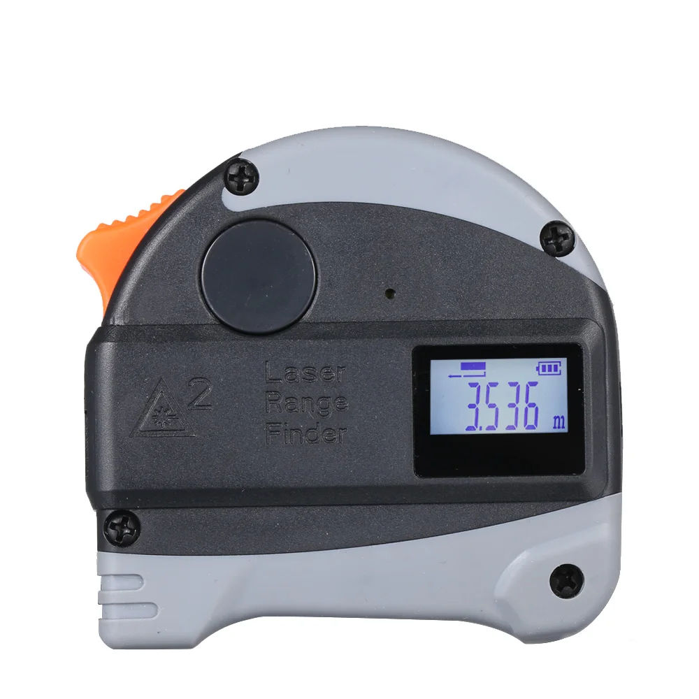 

5m 30m 2-in-1 Digital LCD Display Tape Measure Laser Retractable Distance Laser Range Finder Measuring Tape