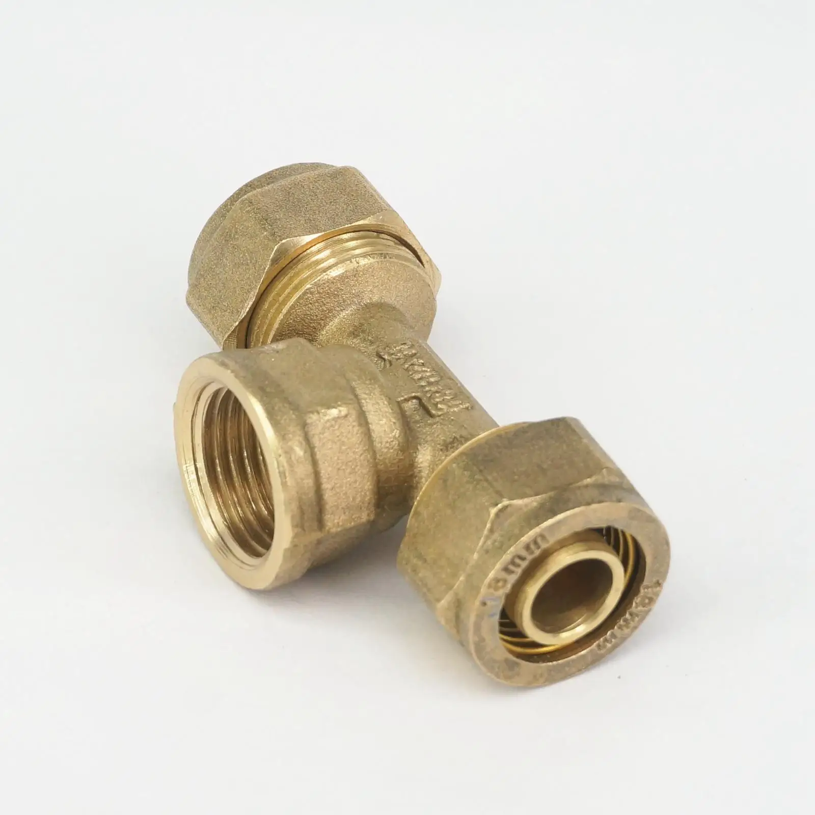 20 мм x 1/2 &quotBSP Женский PEX AL тройник латунный Компрессионный фитинг Напольное