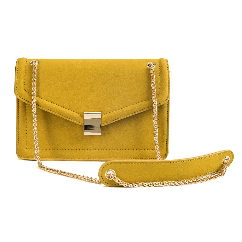 

2019 Small Bag Woman Tide Matting Small Square Package Autumn Joker Chain Single Shoulder Package Oblique Versatile Zipper B205