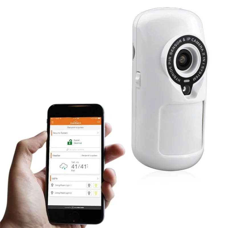 

2 in 1 EUPlug WiFi Burglar Alarm Monitor PIR Smart Sensor Motion Detection Linkage Alarm Video Camera APP Control for Smart Home