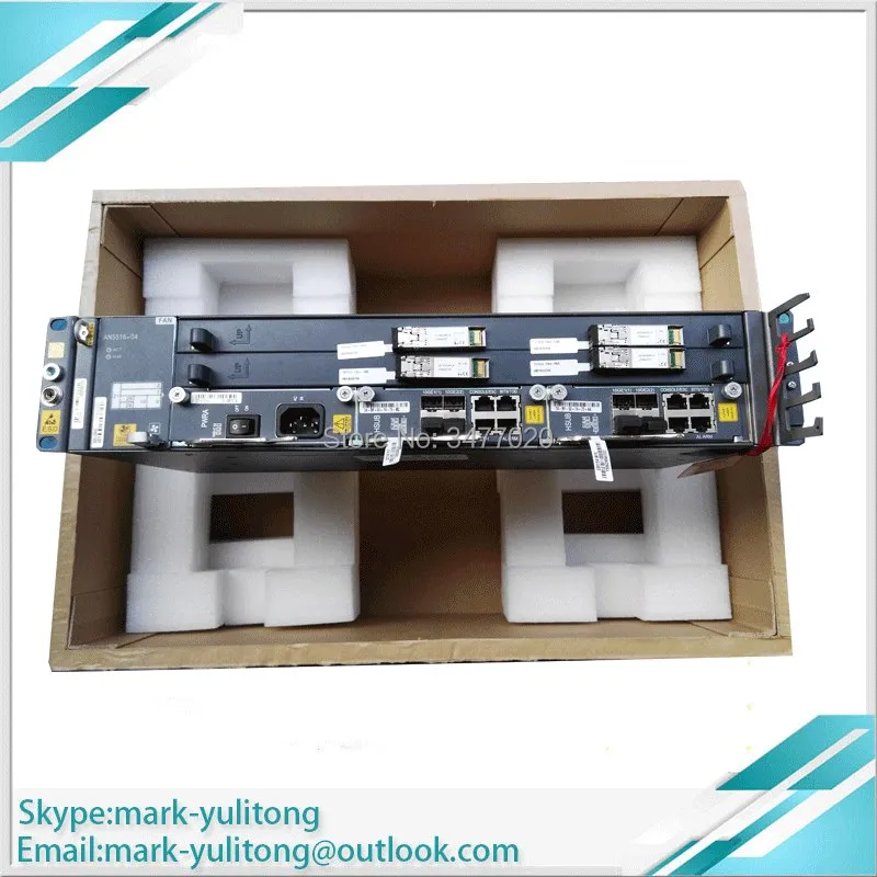 

Brand new original an5516-04 OLT with 1*PWRA DC power +2*HUSB board