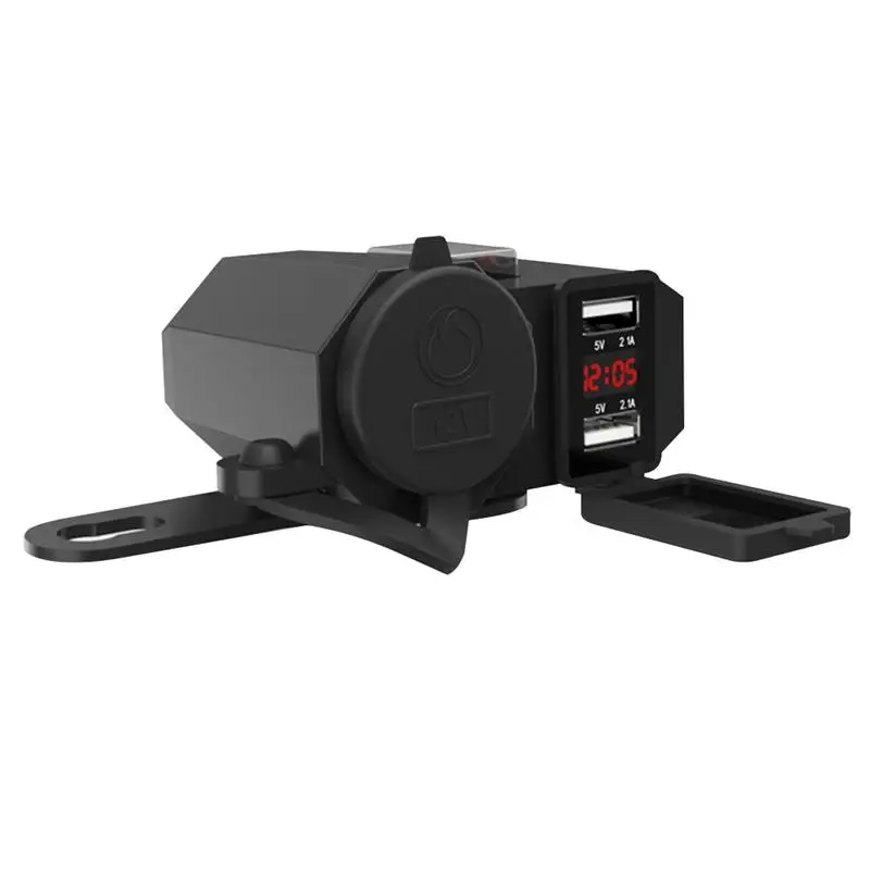 1 шт. 12/24 в многофункциональный прикуриватель мотоцикл USB зарядное устройство