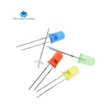 1000 шт 5 мм светодиодный белый/голубой/красный/желтый/зеленый свет лампы/5 мм белый Цвет светодиодный излучающий диод F5mm Белый светодиодный