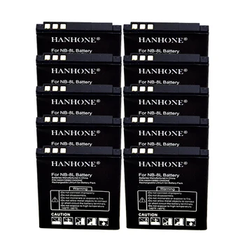 

10PCS 1900mAh NB-8L NB8L NB 8L Li-ion Camera Battery For Canon PowerShot A2200 A3100 A1200 A3200 A3000 A3300 IS Batteries