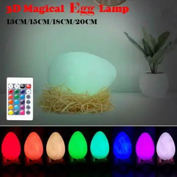 

3D USB LED Magical Egg Night Light 16 Colors Light Table Desk Lamp Home Decor USB Gadgets