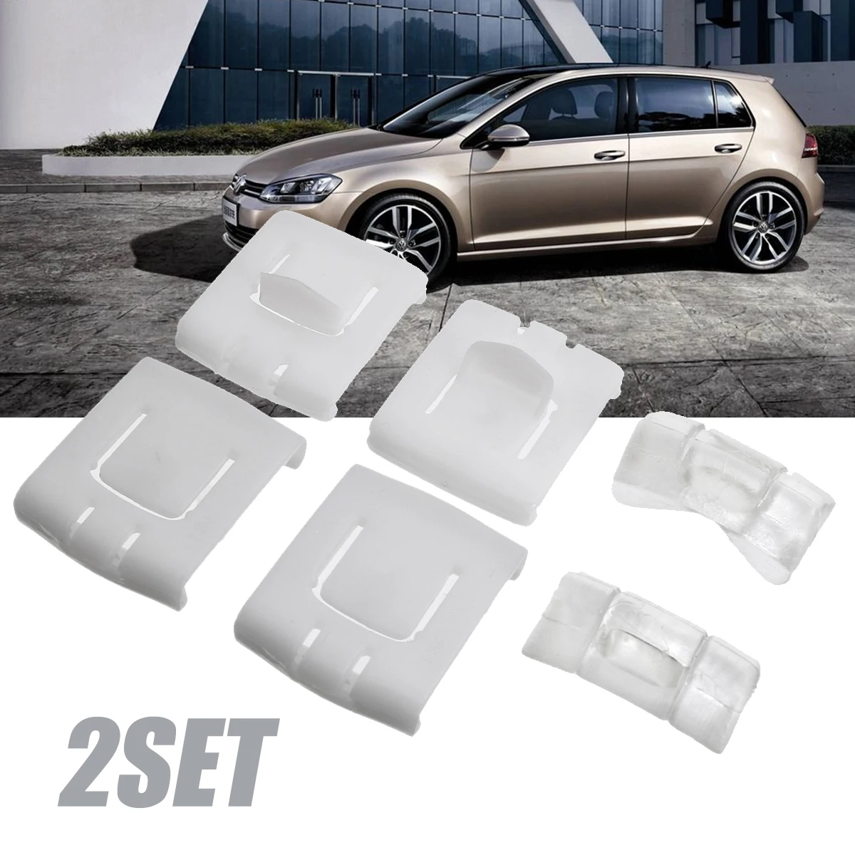 2 Sets 6Pcs Seat Rail Clip Guide Runner Piece 435881203A Plastic Car Seat Buckle Fastener Clips For VW Golf MK1 MK2 MK3 Corrado-in Auto Fastener & Clip from ...