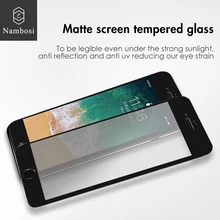 Nambosi Anti glare matte tempered glass for iPhone 7 8 screen protector matte glass for iPhone 7 plus 8 plus protection iPhone 7