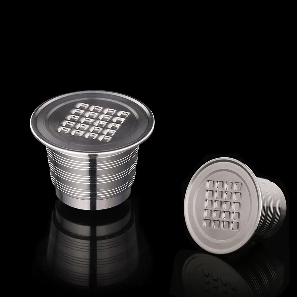 

2019 New Version Stainless Steel Refillable Coffee Capsules Reusable Coffee Filters Pods For Nespresso Machines Coffeeware Gifts