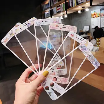 

10sets/lot 2019 New Disny Princess Carton 9H Screen Protector tempered glass Film For iPhone6/7/8 plus 4.7/5.5 Full Coverage