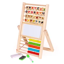 Многофункциональный Abacus обучающая подставка деревянная Монтессори игрушки счетные познавательные доски раннего образования математические игрушки для детей Gi