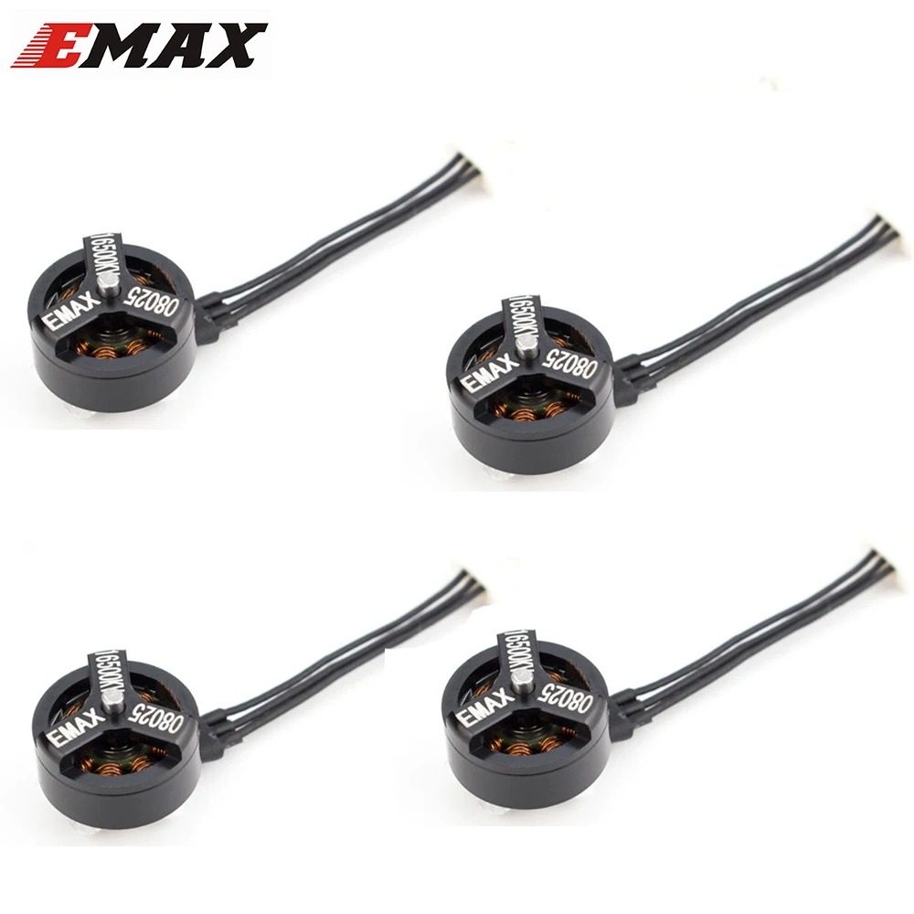 

Hots 2PCS/4PCS Emax 08025 16500KV 1S Brushless Motor for Tinyhawk Whoop Indoor RC FPV Racing Drone Spare Part DIY Accessories