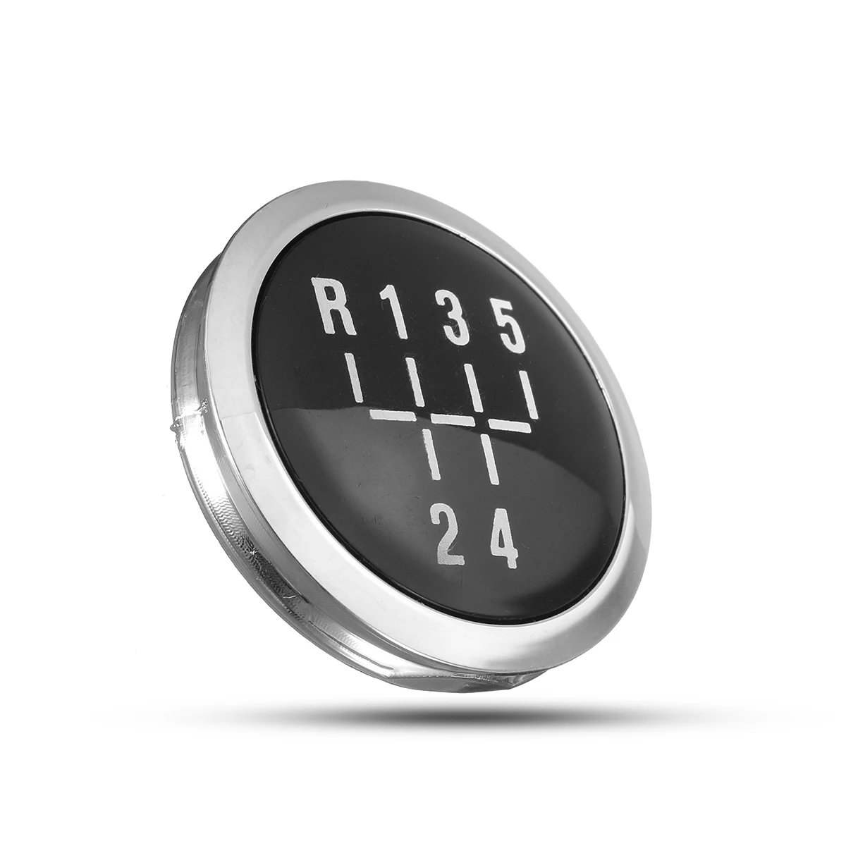 beler 6 Speed Gear Knob Cap Top Insert Badge Black