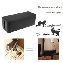 Розетка для хранения Пылезащитная коробка Пылезащитная изоляционная охлаждающая полоска с отверстием Завязывающийся Чехол Органайзер разъем шнура питания получить безопасность