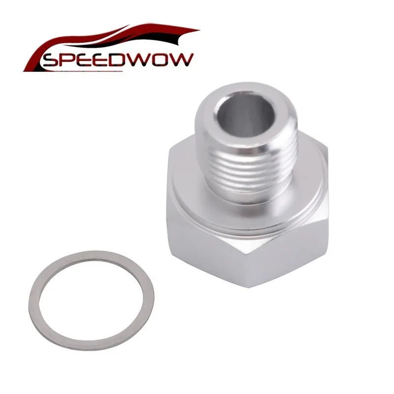 Алюминиевый датчик давления масла SPEEDWOW серебристый мужской переходник M16 * 1 5 1/8 NPT