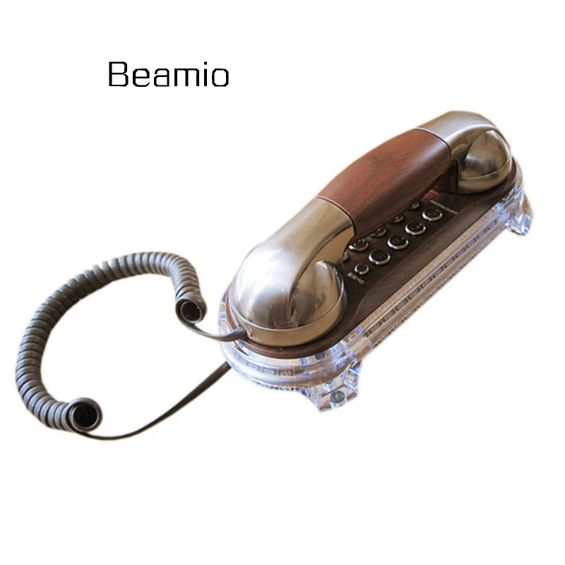 

Retro Caller Flash Phone Antique Telephones Fashion Hanging Phone Mini Telephone Wall Mounted Backlight Fixe Telefonos De Casa