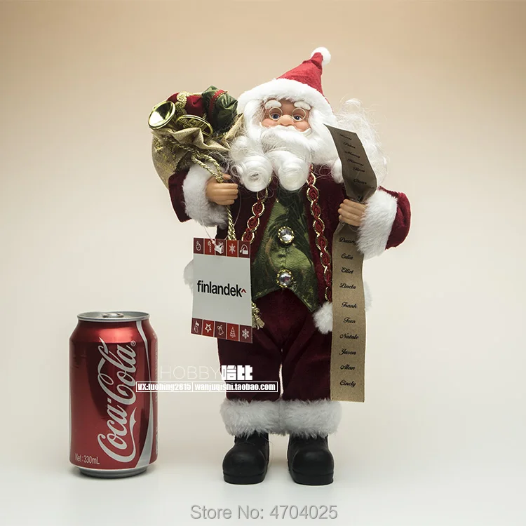 Оригинальный Санта Клаус 30 см Saint Nick Kris Kringle коллекция Санти фигурки плюшевые