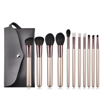 

Sinso 11 pieces Makeup Brushes Set Professional Blush Brushes for Makeup With Unique Design PU Leather Case Soft Synthetic Hair