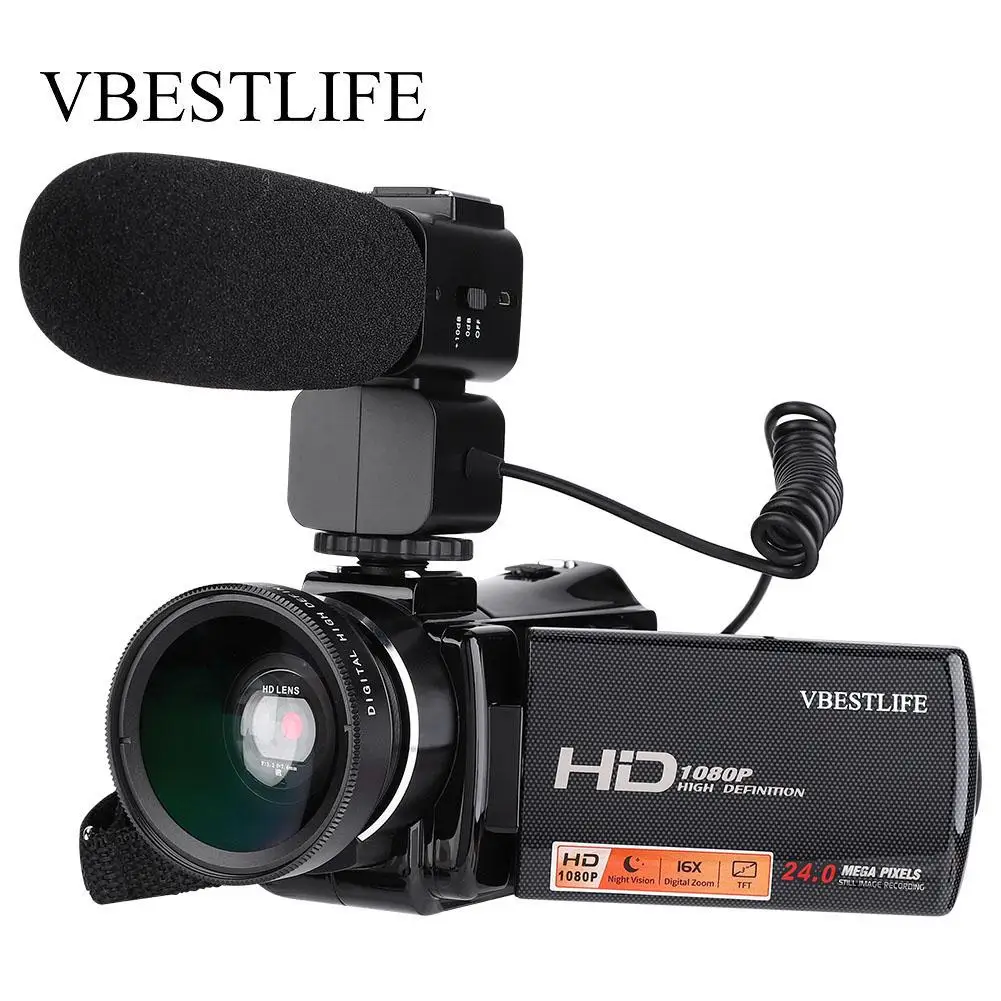 

VBESTLIFE V7PLUS 3"LCD Digital Video Camera 1080P HD DV for Outdoor Travel Home Use 2019 New